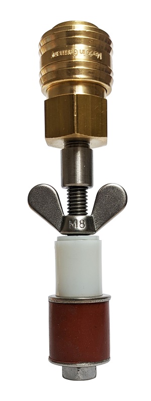 Rohrverschlussstopfen bis 8 bar mit Durchgang Einsatzbereiche 15,6 - 99 mm, Temperaturbeständig bis 230°C